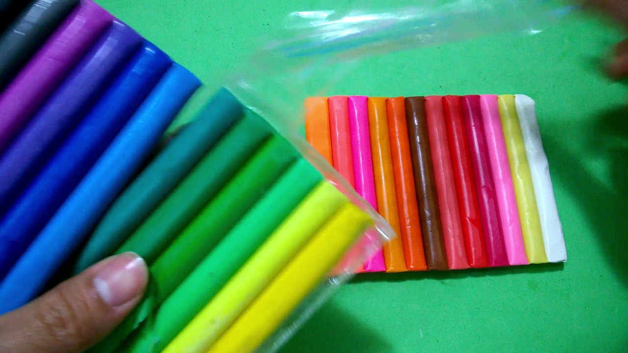 learn colors for children in english with 24 colors clay for kids