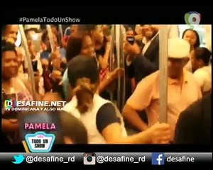 Sorpresa Milly Quezada cantando en el Metro De Santo Domingo sorprende a los pasajeros
