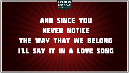 Obvious - Westlife tribute - Lyrics