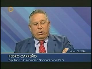Así terminó grabando la cuña Pedro Carreño en Globovisión