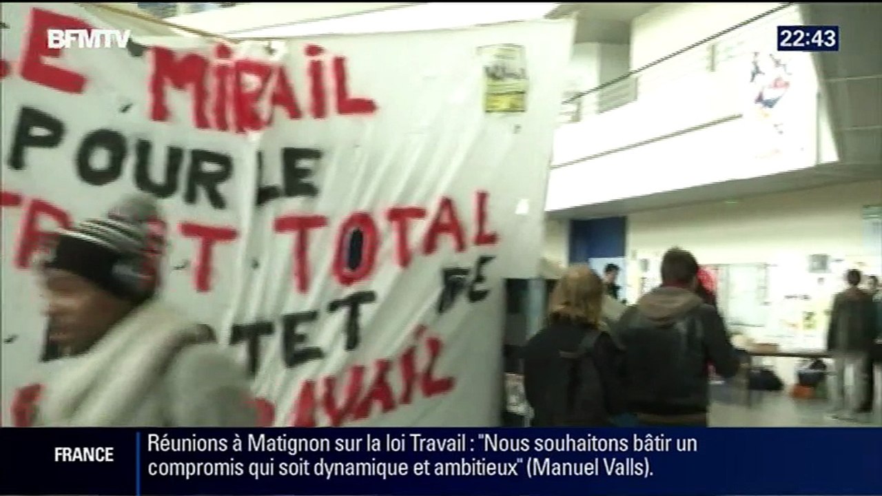Passage média - BFM TV - Mobilisation du 12 mars - Loi Travail