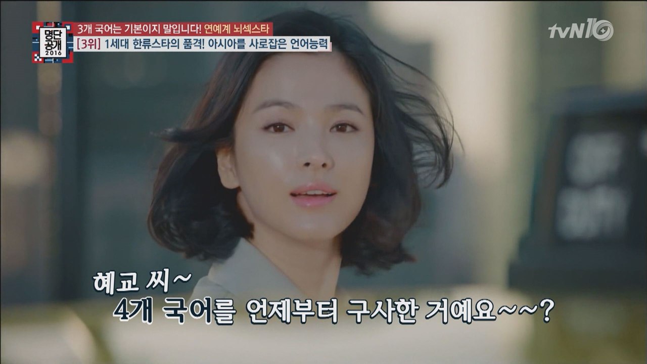송혜교 4개국어 올킬! 김태희 못지않은 브레인!