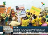 Brasil: simpatizantes de Dilma y Lula se movilizan a su favor