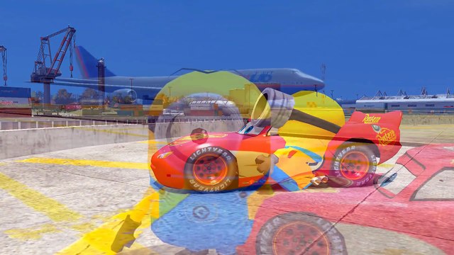 LES MINIONS, FLASH McQUEEN (Disney Pixar Cars 2) (BATMAN DC Comics) Dessin animé en Francais