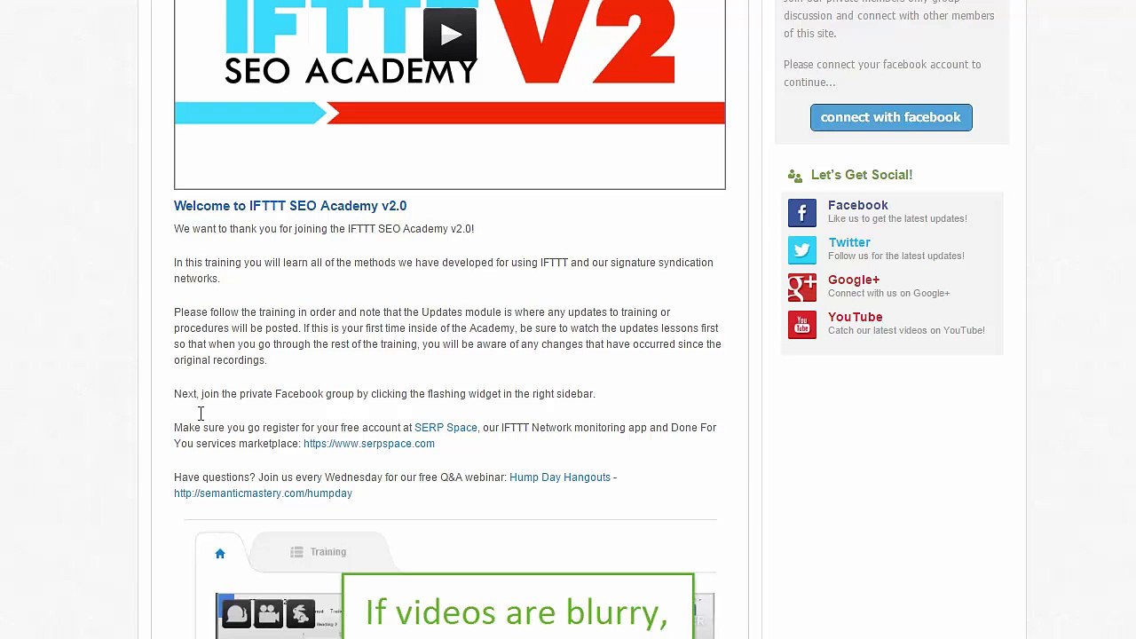 IFTTT SEO ACADEMY 2.0 Review