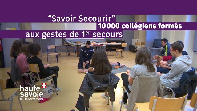 Savoir secourir, 10 000 collégiens formés aux gestes de 1ers secours