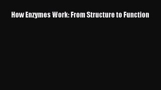 Read How Enzymes Work: From Structure to Function Ebook Free