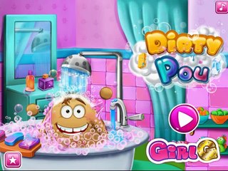 Dirty Pou - Baby Pou Game - Pou Caring Games