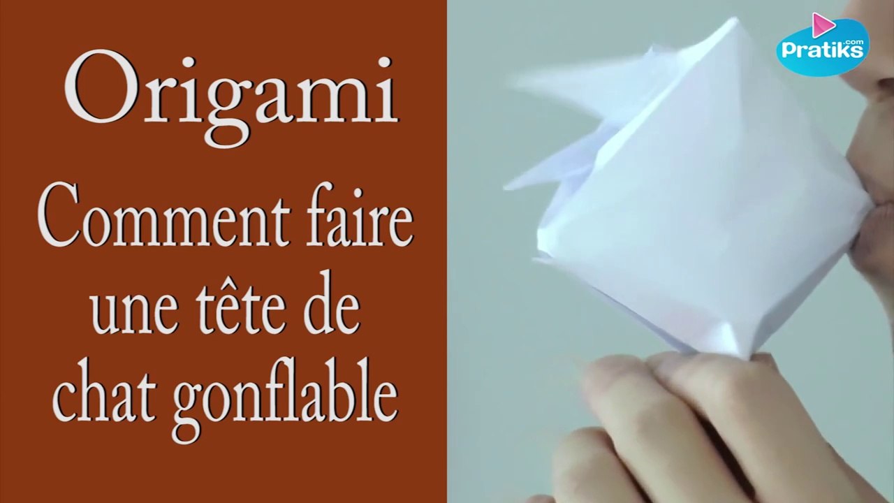 Comment plier une tête de chat - Origami