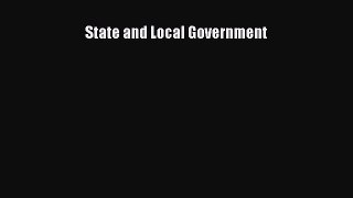 Read State and Local Government Ebook Free