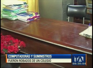 Computadoras y suministros fueron robados de un colegio en Loja