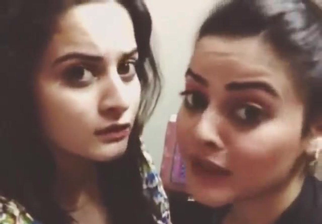Beautiful Aiman Khan & Minal Khan Funny Dubsmash