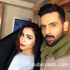 Humaima Malik and Mohib Mirza Hilarious Dubsmash