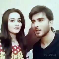 Imran Abbas Naqvi and Minal Khan Funny Dubsmash
