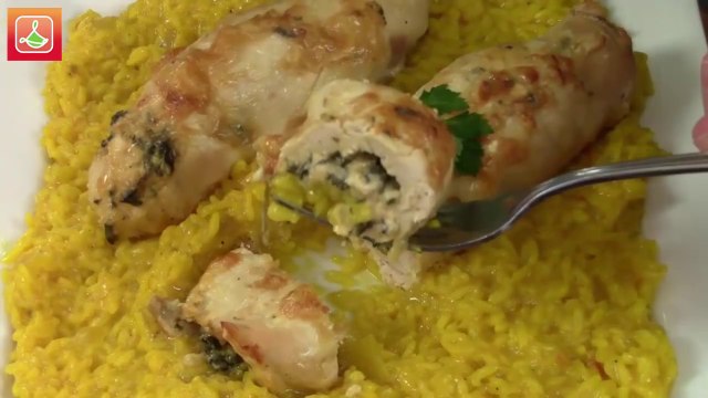 Poulet Farci aux Épinards & Fromage - Spinach & Cheese Stuffed Chicken - دجاج معمر بالسبانخ والجبن