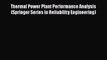 [PDF] Thermal Power Plant Performance Analysis (Springer Series in Reliability Engineering)