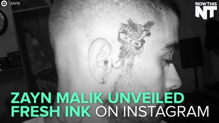 Zayn Malik Debuts His New Face Tattoo On Instagram