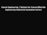 [PDF] Kansei Engineering 2 Volume Set: Kansei/Affective Engineering (Industrial Innovation