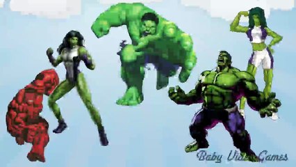 Superheroes Hulk Finger family Kids Song