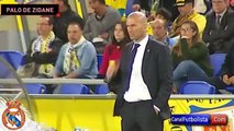 Zidane enfadado con los jugadores del Real Madrid tras el mal partido vs Las Palmas • 2016