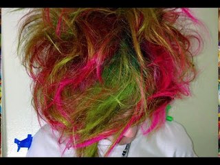 DYING MY HAIR GREEN AND RED