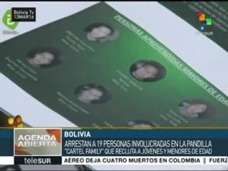 Arrestan en Bolivia a 12 miembros de la banda Cartel Family