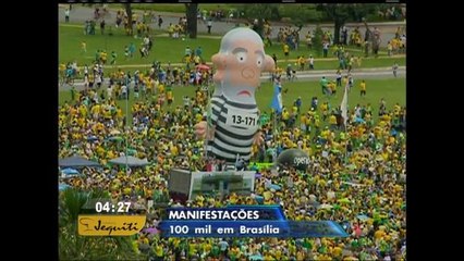 DF: Cerca de 100 mil pessoas vão às ruas para protestar contra o governo