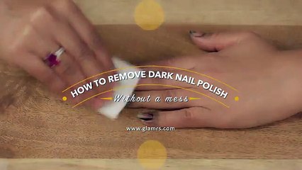 How to Remove Dark Nail Polish Without Staining Your Fingers