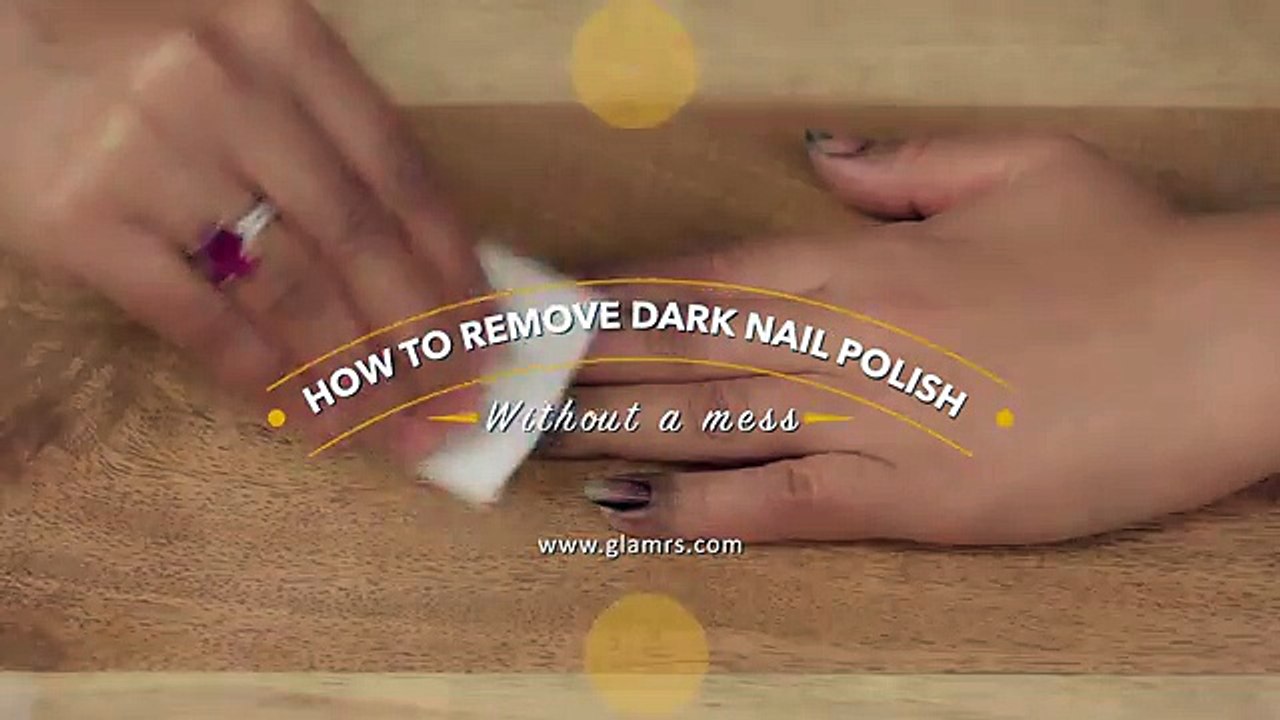 How to Remove Dark Nail Polish Without Staining Your Fingers
