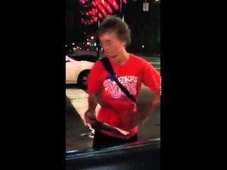 Boxer Adrien Broner gives this homeless man a thousand dollars he's reaction is priceless!