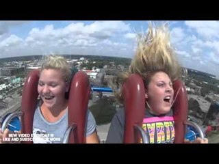 Girl passed out on slingshot - Why do we pay to be terrified? Haha!