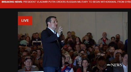 Ted Cruz of Republican hate speech against Islam today 14th march 2016