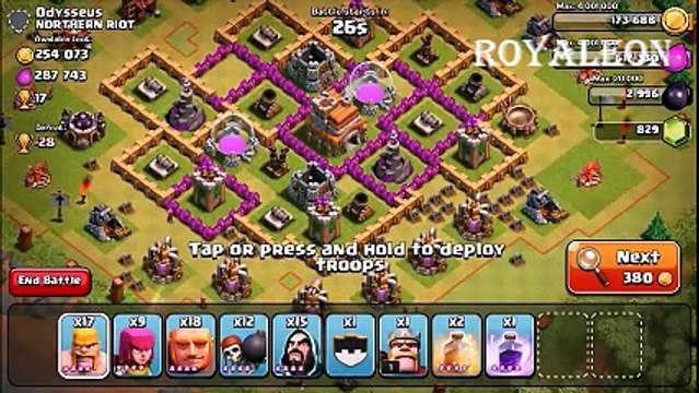 Clash Of Clans Town Hall 7 - Three Star Clan Wars Attack Win