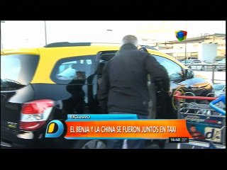 El Benja y La China se van juntos del aeropuerto