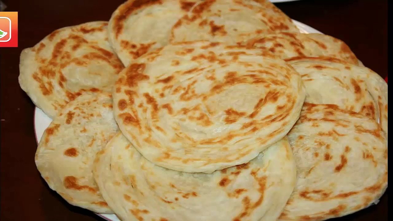 Crêpes Feuilletées Meloui - Moroccan Round Meloui - الملوي بطريقة مبسطة