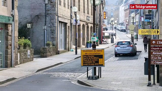 Lannion. La rue Savidan retrouve son sens montant