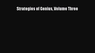 Download Strategies of Genius Volume Three PDF