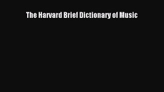 Download The Harvard Brief Dictionary of Music PDF Free