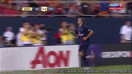 Zlatan Ibrahimovic Goal - Manchester United 0 - 2 Paris Saint Germain - Internat...