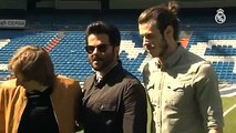 Hollywood stars downloaded visited the Bernabeu and the club museum today and he welcomed by both Benzema and Modric and Bell