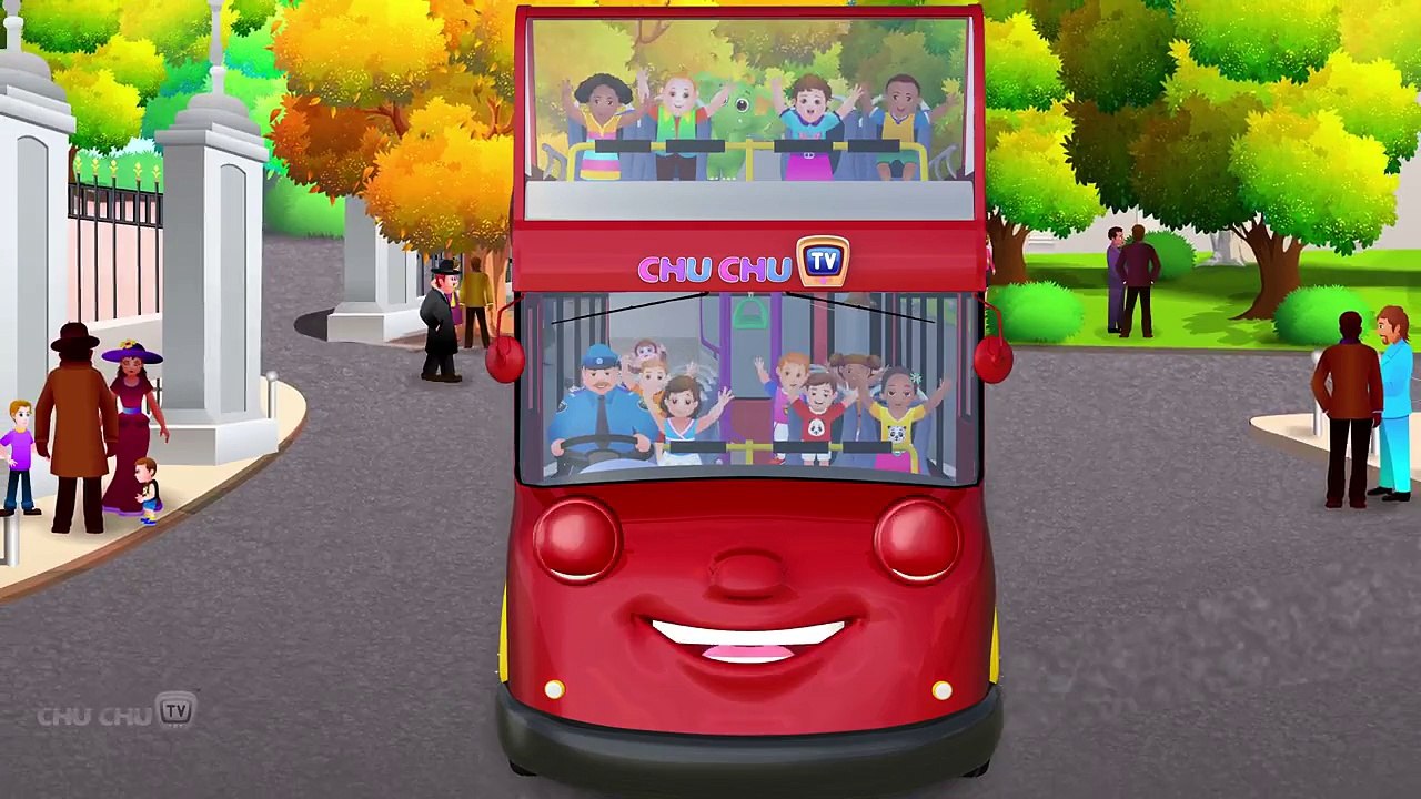 Wheels On The Bus Go Round And Round Song ¦ London City  ¦ Popular Nursery Rhymes