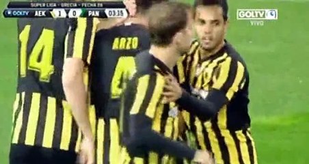 Diego Buonanotte Goal - AEK 1 - 0t Panthrakikos - 14-03-2016
