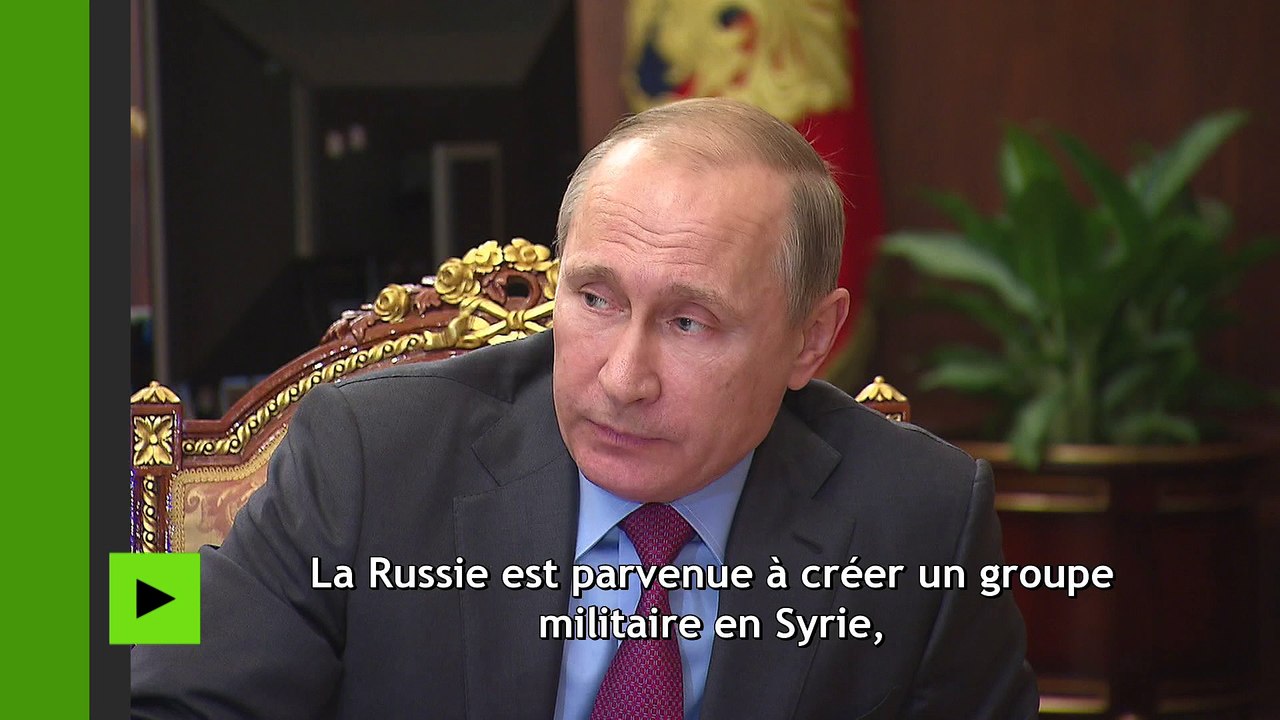 Déclaration de Vladimir Poutine sur le début de retrait des soldats russes de Syrie