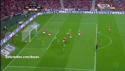 1-0 Jardel Goal HD - Benfica v.s. Tondela - 14-03-2016 HD