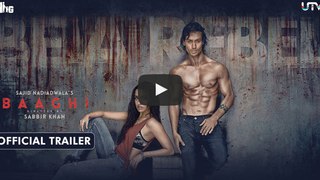 Baaghi Official Trailer - Tiger Shroff & Shraddha Kapoor