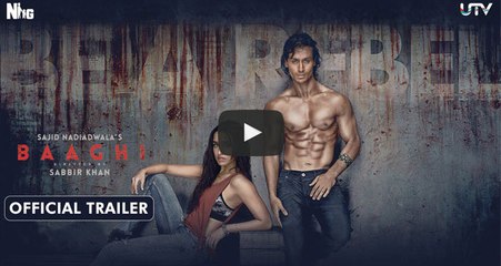 Baaghi Official Trailer - Tiger Shroff & Shraddha Kapoor