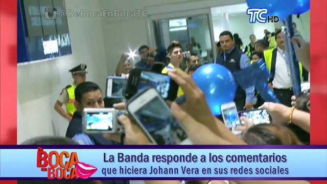 La Banda responde a los comentarios que hiciera Johann Vera en sus redes sociales