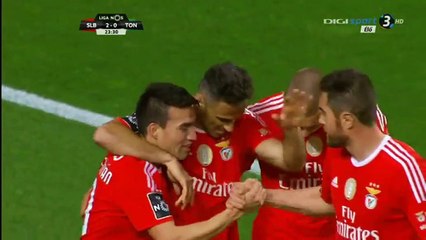 2-0 Jonas Goal Portugal  Primeira Liga - 14.03.2016, SL Benfica 2-0 CD Tondela