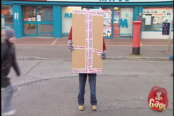 Falling Box Man Prank