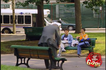 Fat Man Breaks Park Bench!